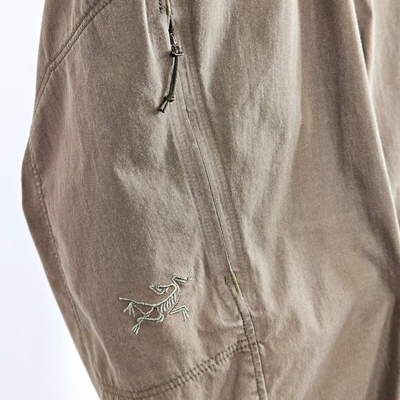 Arc'teryx Konseal Climbing Outdoor Hiking Pant Olive Green | Women's 6 | FLAWS - Picture 14 of 16